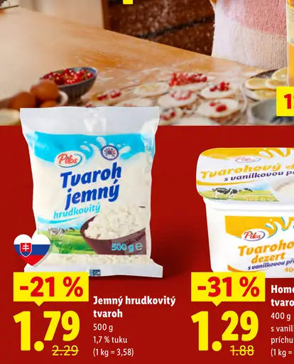 Pilos Jemný hrudkovitý tvaroh