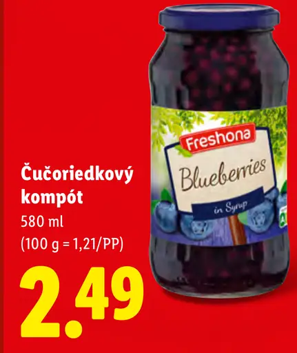 Freshona blueberry compote