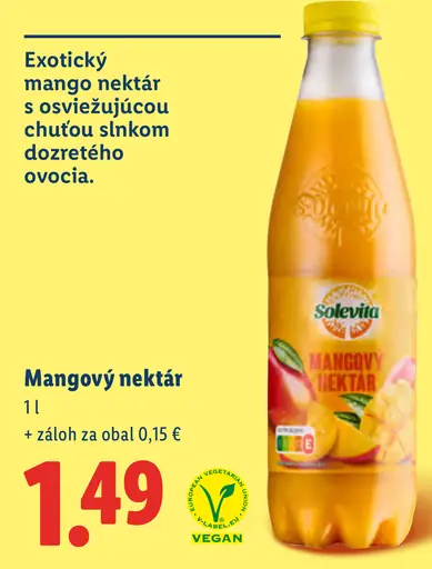 Solevita Mangový nektár