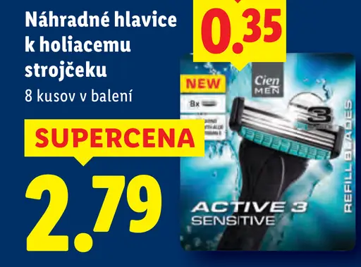 Náhradné hlavice k holiacemu strojčeku Cien