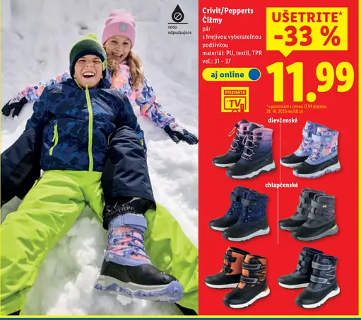 Crivit/Pepprets Čižmy