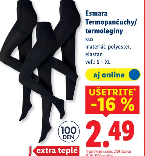 Esmara Termopančuchy/legíny