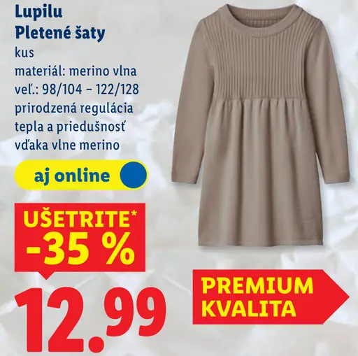 Lupilu Pletené šaty