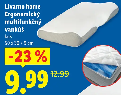 Livarnò home Ergonomický multifunkčný vankúš
