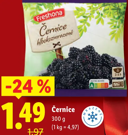 Freshona Černice hlbokozmrazené