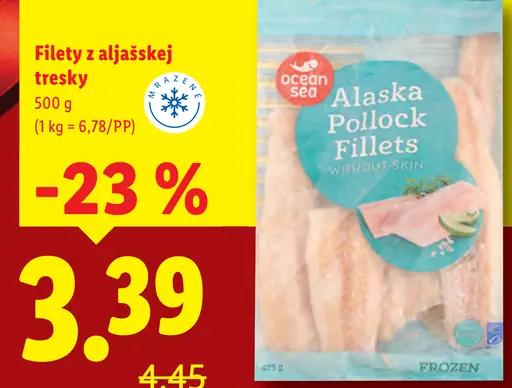 Filety z aljašskej tresky