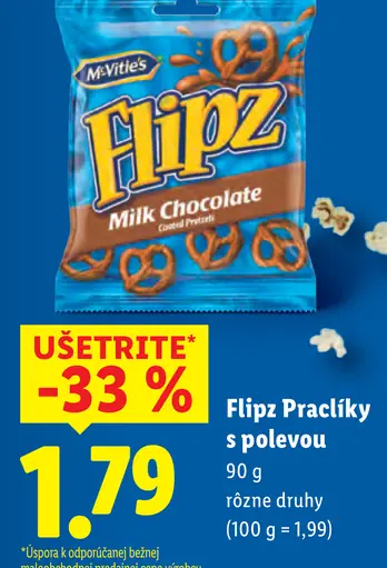 Flipz praclíky s polevou