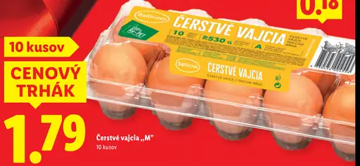 Balticovo čerstvé vajcia "M"