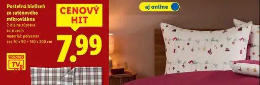 Livarno Home Posteľná bielizeň zo saténového mikrovlákna