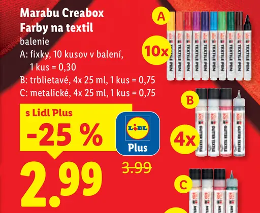 Marabu Creabox Farby na textil