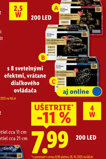 Livarno Home Svetelná LED reťaz