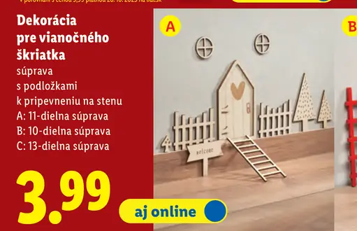 Dekorácia pre vianočného škriatka