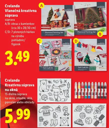Crelando Vianočná kreatívna súprava
