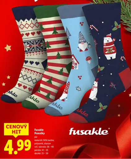 Fusakle Ponožky