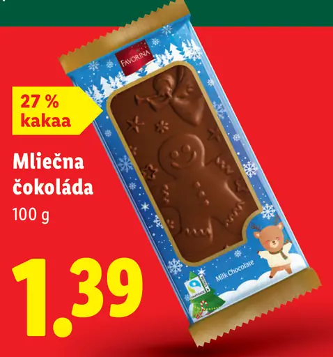 Favorina Mliečna čokoláda