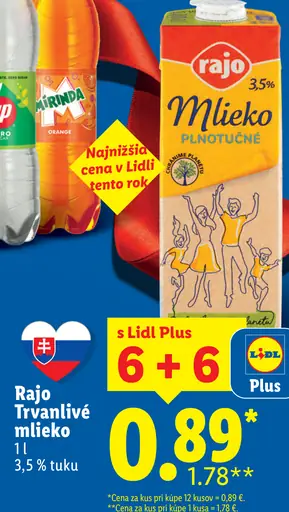 Rajo mlieko trvanlivé