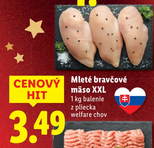 Mleté bravčové mäso XXL