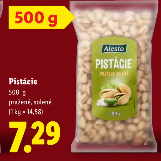 Alesto Pistácie pražené, solené