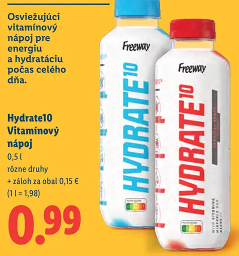 Freeway Hydrate10 Vitamínový nápoj