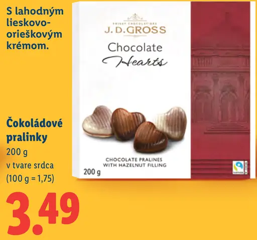 J.D. Gross čokoládové pralinky