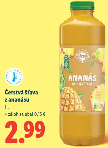 Solevita Čerstvá šťava z ananásu