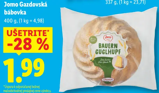 Jomo Gazdovská bábovka