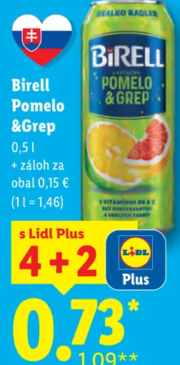 Birell Pomelo & Grep plechovka