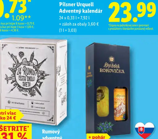 Pilsner Urquell Adventný kalendár