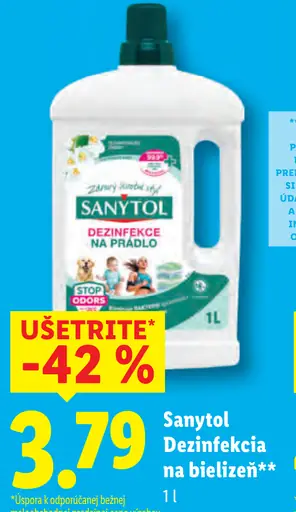 Sanytol dezinfekcia na bielizeň