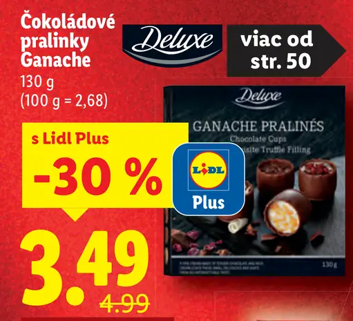 Deluxe Čokoládové pralinky Ganache