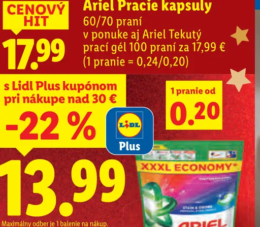 Ariel pracie kapsuly