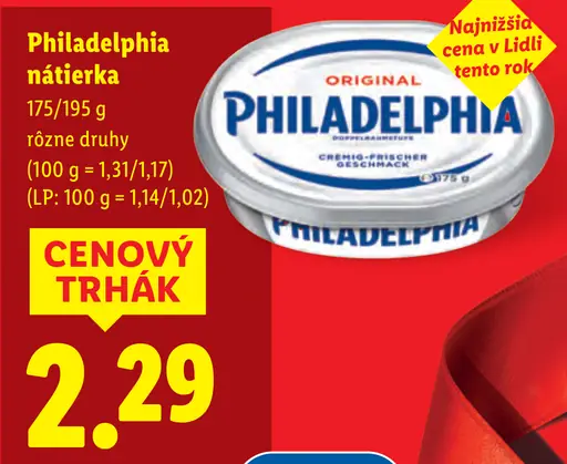 Philadelphia nátierka