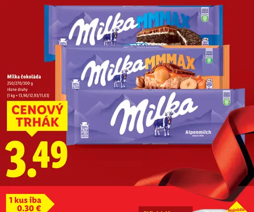 Milka Mliečna čokoláda