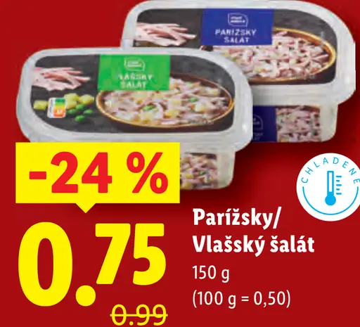 Parížsky/Vlašský šalát