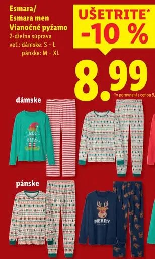 Esmara/Esmera men Vianočné pyžamo