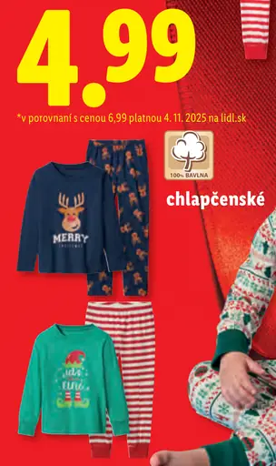 Lupilu/Esmera kids Vianočné pyžamo