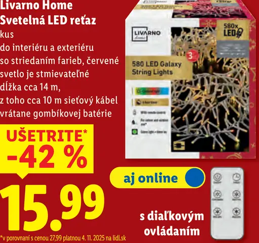 Livarno Home Svetelná LED reťaz