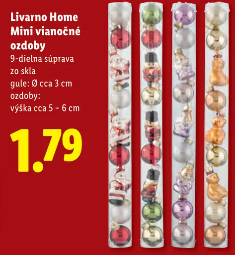 Livarno Home Mini vianočné ozdoby