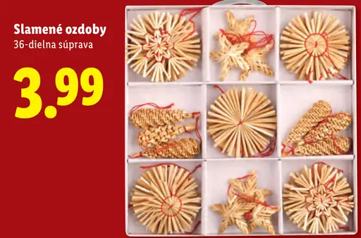 Slamené ozdoby