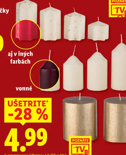 Livarno Home Rustikálne sviečky