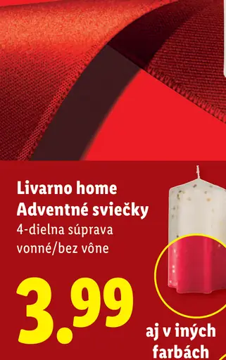 Livarno Home Adventné sviečky