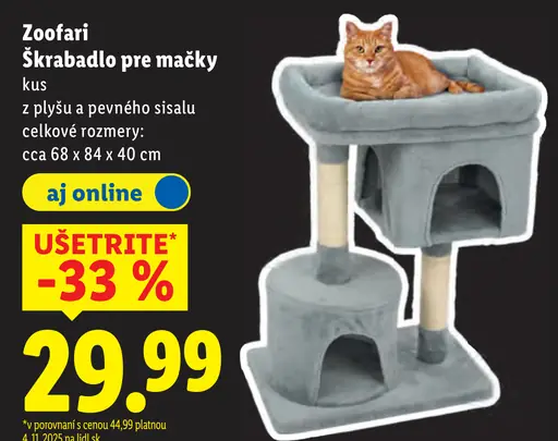 Zoofari Škrabadlo pre mačky