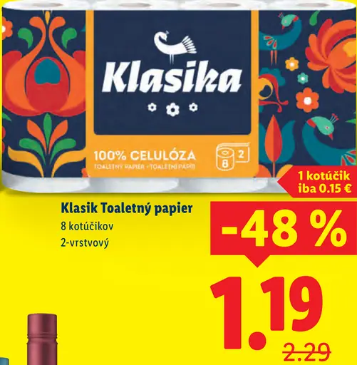 Klasika Toaletný papier