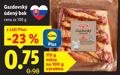 Pikok Gazdovský údený bok