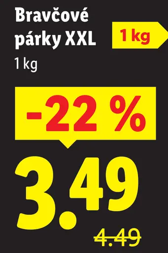 Pikok bravčové párky XXL