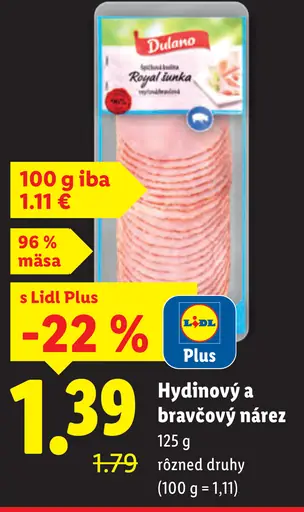 Dulano Hydinový a bravčový nárez