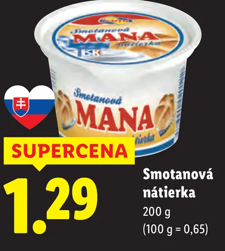 Mana Smotanová nátierka
