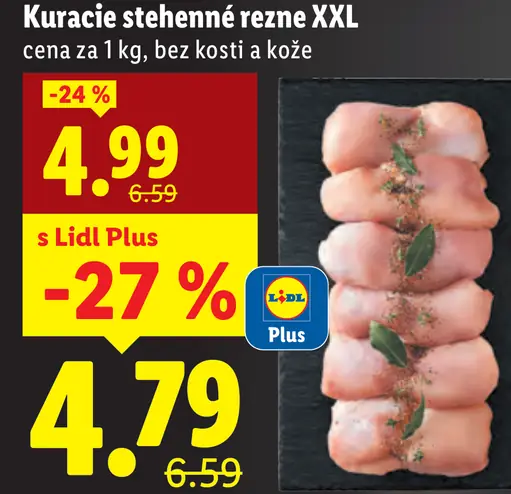 Kuracie stehenné rezne XXL