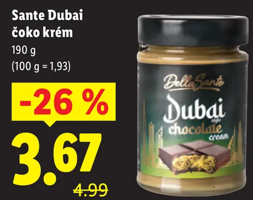 Sante Dubai čoko krém
