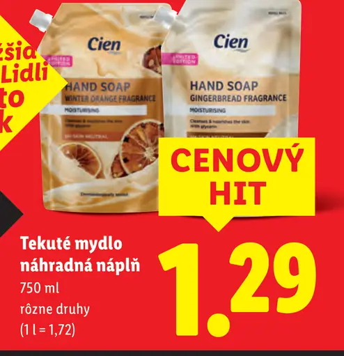 Cien tekuté mydlo náhradná náplň